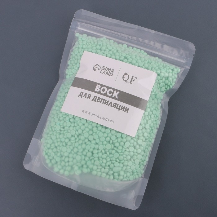 Воск для депиляции, плёночный, в гранулах, 500 гр, цвет зелёный Воск для депиляции, плёночный, в гранулах, 500 гр, цвет зелёный