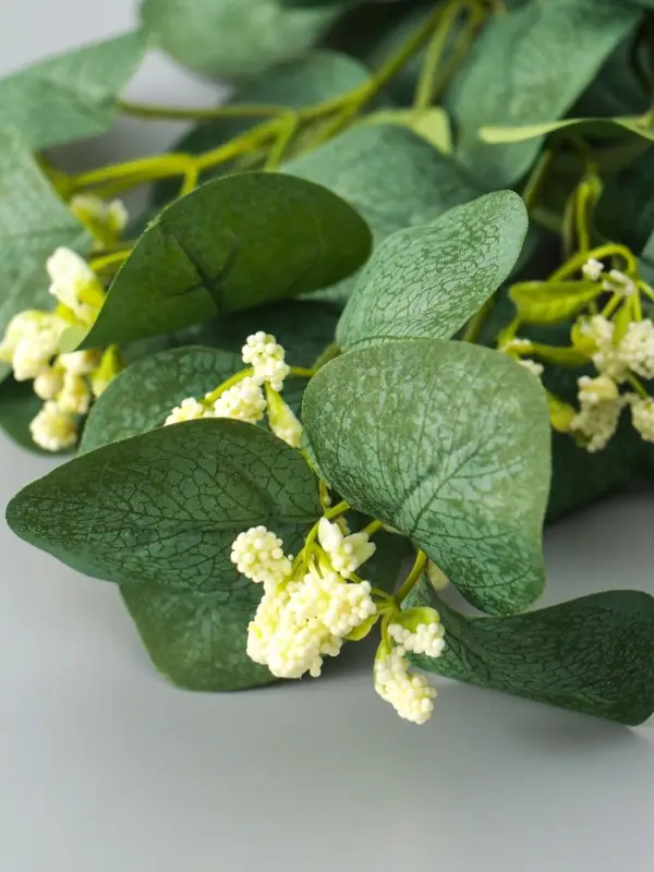 Цветы искусственные &laquo;Эвкалипт популус цветущий&raquo;, h=65 см, белые