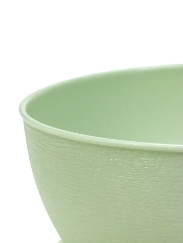 Горшок для цветов с поддоном 0,8 л d14 см h8 см "Фиалочка" зеленый