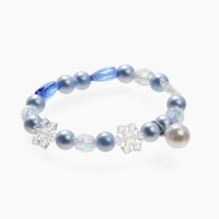 Набор детский "Выбражулька" 2 пр-та: кулон, браслет, зимняя принцесса, цвет бело-голубой Набор детский "Выбражулька" 2 пр-та: кулон, браслет, зимняя принцесса, цвет бело-голубой