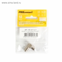 Переходник Proconnect 05-4311-4-7, гнездо F - штекер TV, угловой, упаковка