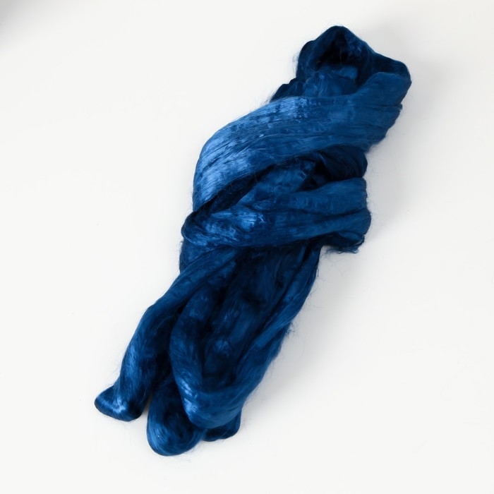 Шерсть для валяния 100% вискоза 50гр (1436-Мультиколор джинса)