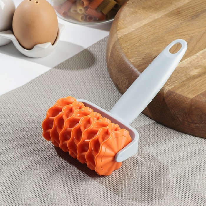 Валик для накатки теста фактурный Доляна &laquo;Сетка&raquo;,17&times;9&times;5 см