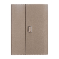 Органайзер на кольцах А5, 100л, линия, к/зам, с ручкой, в подар. короб., Серый