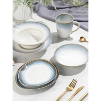 Салатник фарфоровый Magistro &laquo;Пэвэти&raquo;, 0,38 л, d=16,5 см, цвет голубой