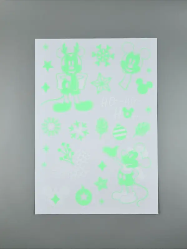 Виниловые наклейки &laquo;Новый год&raquo;, со светящимся слоем, 35 &times; 50 см, 2 листа