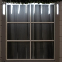 Гирлянда &laquo;Сосульки&raquo; 2.5 &times; 0.3 м, IP65, прозрачная нить, 192 LED, свечение белое с эффектом стекания, 12 В