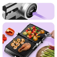 Электрогриль КТ-4601 двусторонний гриль электрический 2000Вт Электрогриль КТ-4601 двусторонний гриль электрический 2000Вт