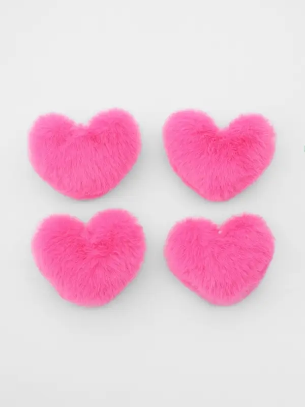 Мягкая игрушка &laquo;Розовое сердечко&raquo;, набор 4 шт.