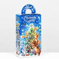 Коробка новогодняя подарочная складная &laquo;Звездочёт&raquo; 11&times;5&times;21 см