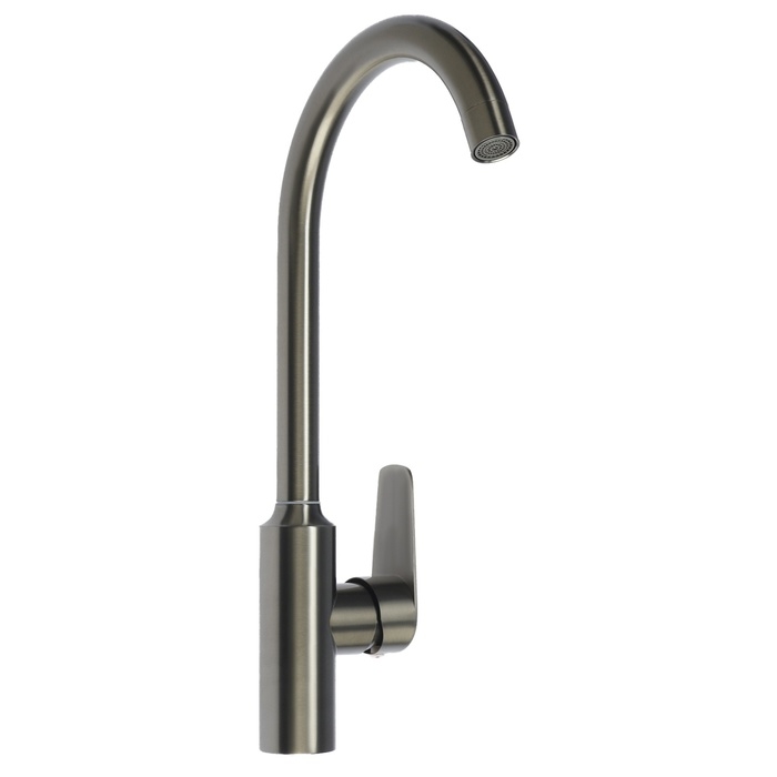 Смеситель для кухни ZEIN Z3826, однорычажный, высота излива 27 см, графит Смеситель для кухни ZEIN Z3826, однорычажный, высота излива 27 см, графит