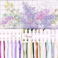 Набор для вышивания крестом &laquo;Сирень&raquo; 28 х 23 см