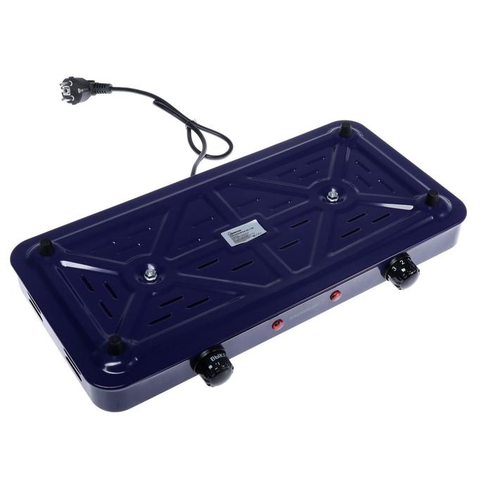 Плитка электрическая HOMESTAR HS-1105, 2000 Вт, 2 конфорки, цвет Плитка электрическая HOMESTAR HS-1105, 2000 Вт, 2 конфорки, цвет "сапфир"