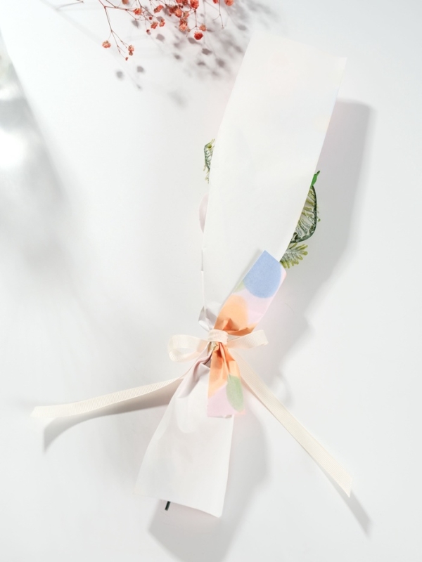 Букет из мыльных лепестков "Тюльпан с орхидеей" розовый 8,5х7,4х38,6 см