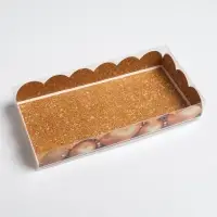 Коробка для кондитерских изделий с пластиковой крышкой &laquo;Все получится&raquo;, 10.5 х 21 х 3 см