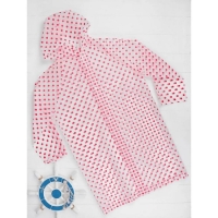 Дождевик &laquo;Горошек&raquo;, красный, универсальный размер