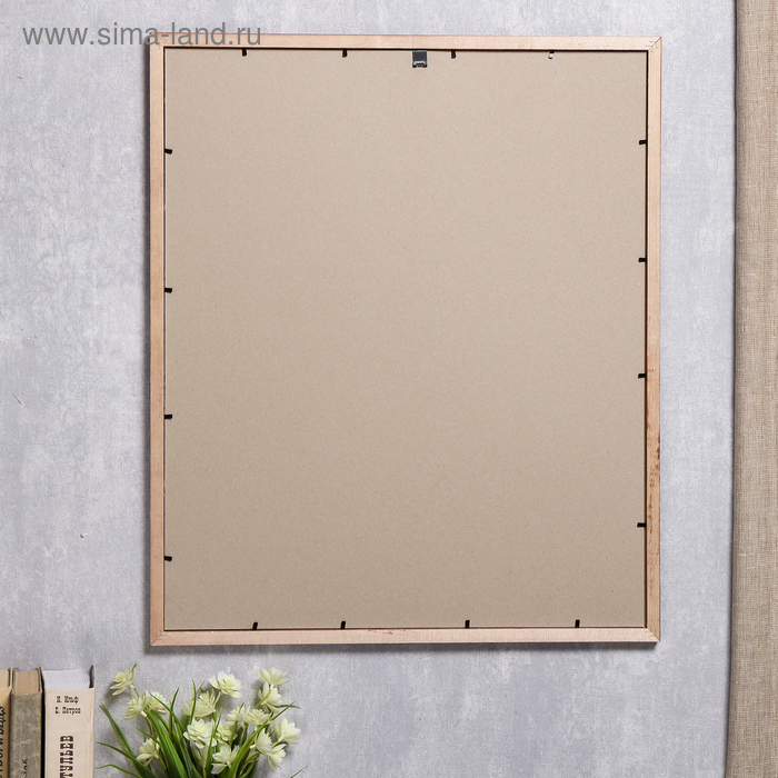 Фоторамка сосна с24 коричневая 50х60 см (пластиковый экран)