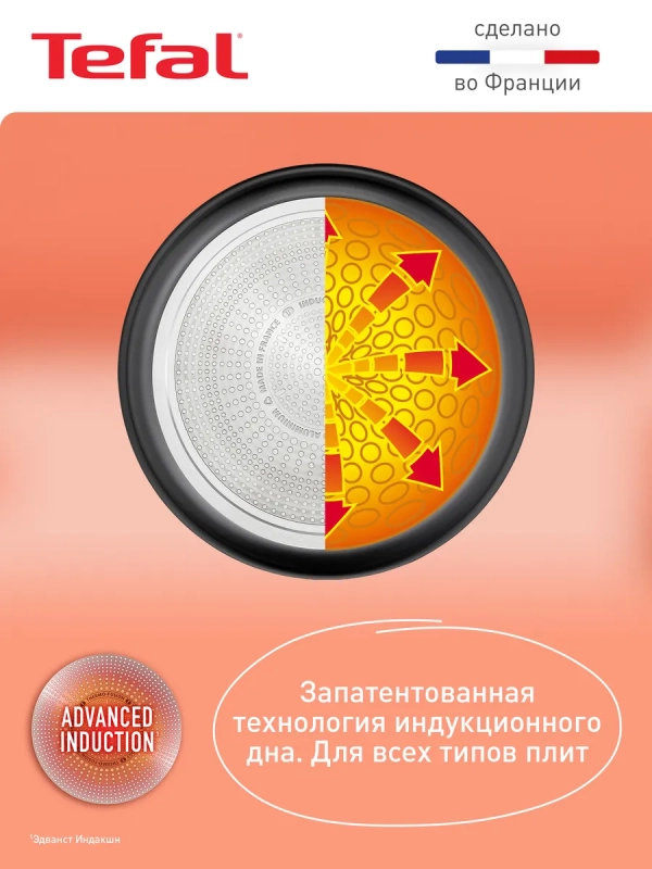 Набор посуды со съемной ручкой Ingenio Daily Chef Black