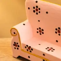 Сувенир &laquo;Диван с цветами&raquo;, 13&times;4&times;9 см, дерево, розовый