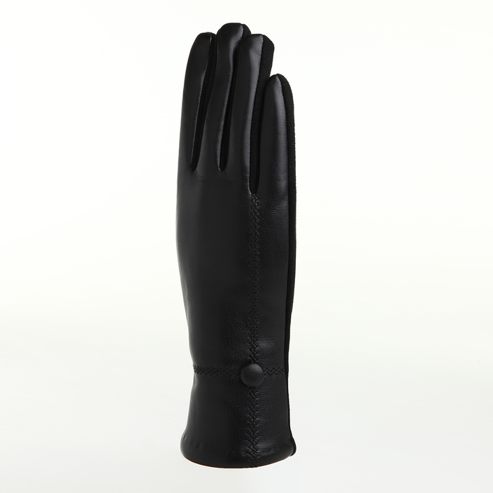 Перчатки женские, безразмерные, без утеплителя, цвет чёрный