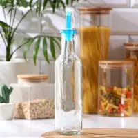 Бутыль стеклянная для соусов и масла &laquo;Классик&raquo;, 270 мл, 5&times;25 см, цвет крышки МИКС