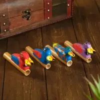 Сувенирный музыкальный инструмент &laquo;Свисток птичка&raquo;, 13&times;3&times;5 см, МИКС