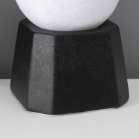 Лампа настольная "Полная луна" LED 1х40Вт Е27 черный 12х12х21см