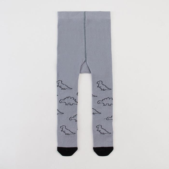 Колготки Крошка Я &laquo;Динозавры&raquo;, цвет серый, рост 74-80 см