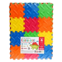 Коврик-пазл &laquo;Цветные квадраты&raquo;, 36 элементов