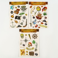 Переводные татуировки детские &laquo;Гроза морей&raquo;, 3 листа