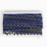 Тесьма &laquo;Уголки&raquo;, ширина 2 см., намотка 25 м, цвет синий