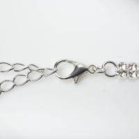 Чокер &laquo;Лёд&raquo; притягательный, цвет белый в серебре, 54,5 см