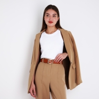 Ремень женский, ширина 3,5 см, пряжка металл, цвет рыжий Ремень женский, ширина 3,5 см, пряжка металл, цвет рыжий