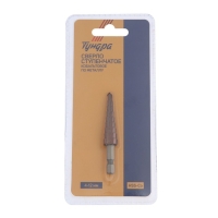 Сверло ступенчатое ТУНДРА, HSS-Co, шестигранный хвостовик, 4 - 12 мм Сверло ступенчатое ТУНДРА, HSS-Co, шестигранный хвостовик, 4 - 12 мм