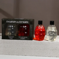 Подарочный набор косметики &laquo;Лучшему из лучших&raquo;, гель для душа 300 мл и шампунь для волос 300 мл, HARD LINE