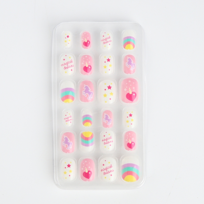 Детские накладные ногти, сумка, расчёстка, подарочный набор для девочки Детские накладные ногти, сумка, расчёстка, подарочный набор для девочки