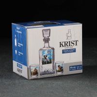 Набор питьевой &laquo;Охота&raquo;: штоф 500 мл, 6 стопок, стеклянный, деколь