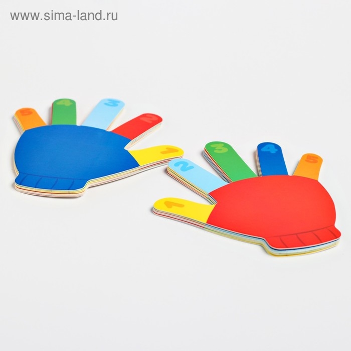 Развивающий игровой набор &laquo;Ладошки&raquo; 12 карточек+Задания, Крошка Я