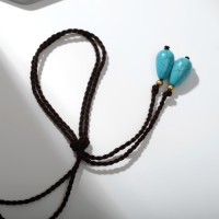 Колье &laquo;Индия&raquo; бирюза, цвет золотисто-голубой, 32 см