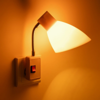 Бра в розетку "Классика" 1х10Вт Е27 желтый 10х14,5х25 см Бра в розетку "Классика" 1х10Вт Е27 желтый 10х14,5х25 см