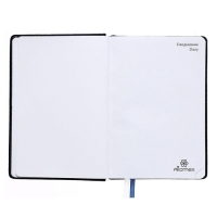 Ежедневник недатированный A5 160 листов Attomex.Croco, твёрдая обложка из искусственной кожи с поролоном, 2 ляссе, блок 70 г/м2, синий