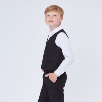 Школьный жилет для мальчика, чёрный, рост 146 (36/M) Школьный жилет для мальчика, чёрный, рост 146 (36/M)