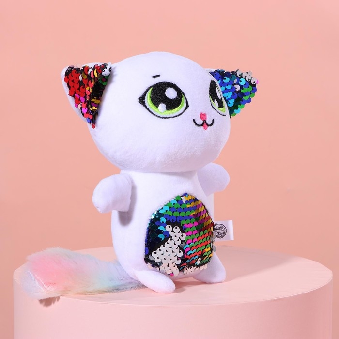 Мягкая игрушка с пайетками &laquo;Кошечка Шанти&raquo;, 20 см х 9 см х 16 см