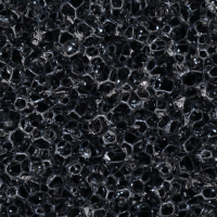 Губка прямоугольная, крупнопористая 10 PPI, лист 50 х 50 х 5 см, черный