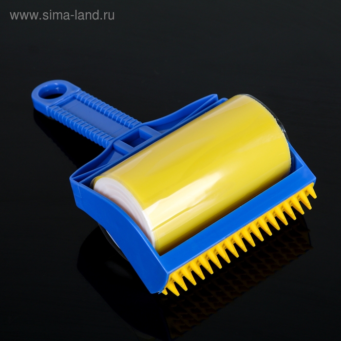 Ролик для чистки одежды с силиконовой щёткой Доляна, 20&times;11&times;7 см