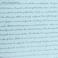 Пленка для цветов "Послание", небесный, 0,6 х 10 м