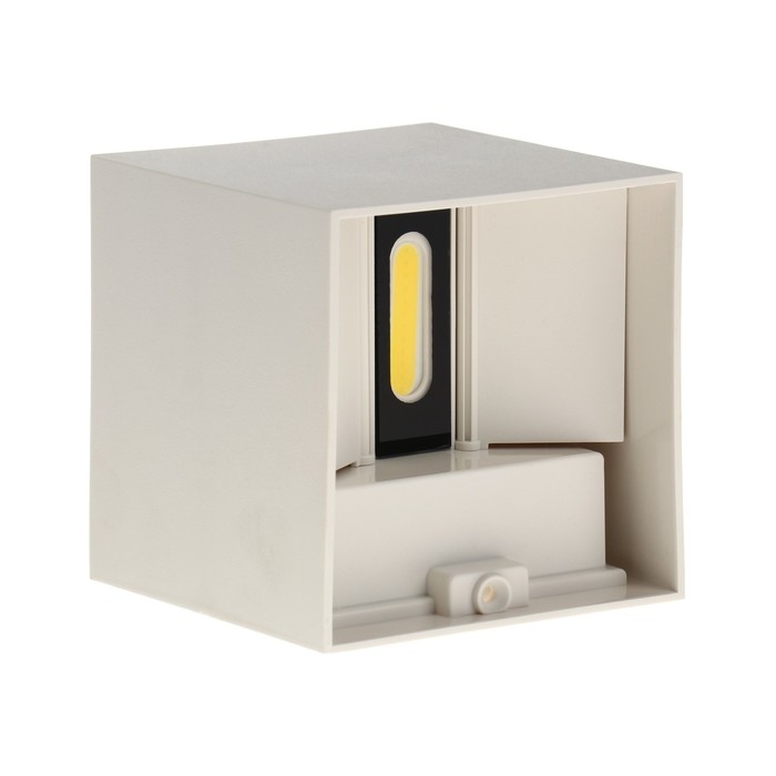 Светильник фасадный &laquo;Куб&raquo;, FSD-062, 6 Вт, 4000К, регулир. луч, IP65, 220 В, пластик, белый   1008423