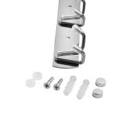 Вешалка CAPPIO CVT003, металлическая, трёхрожковая, цвет хром