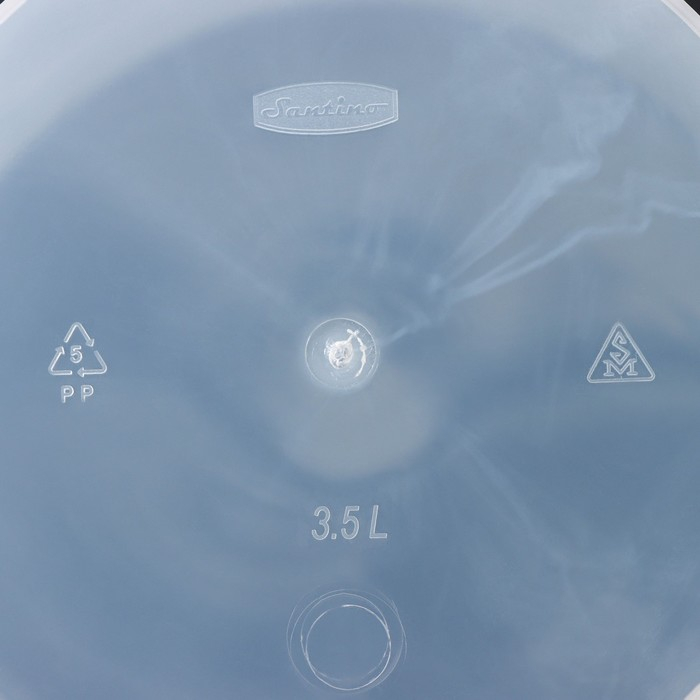 Кашпо для цветов со вставкой &laquo;Арте&raquo;, 3,5 л, цвет прозрачный