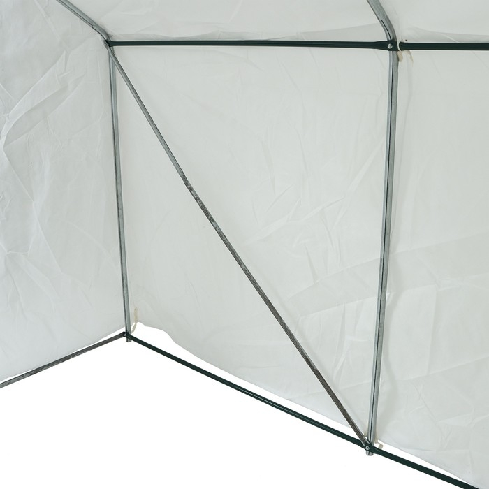 Теплица, 2,5 &times; 2,45 &times; 2,1 м, оцинкованный металл, профиль d = 25 мм, чехол из спанбонда 90 г/м&sup2;, МИКС